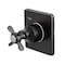 Kingston Brass KS3040BEX Single-Handle Three-Way Diverter Valve with Trim Kit, Matte Black KS3040BEX - alternate 1